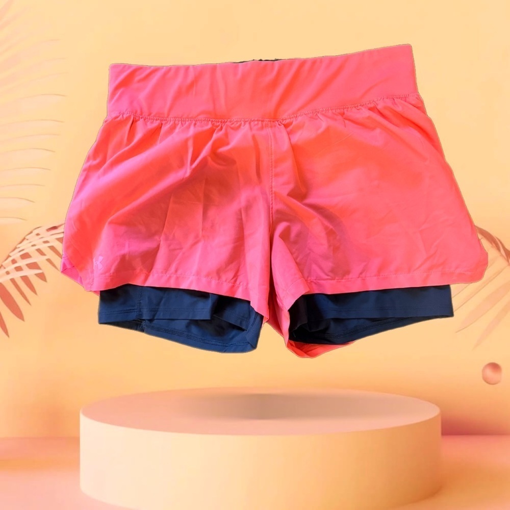 UNDER ARMOUR Size Large 2-in-1 running shorts RUN STAMINA - Picture 3 of 8